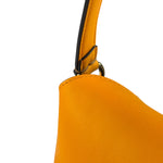 Fendi Orange Leather Small Croissant Hobo Bag