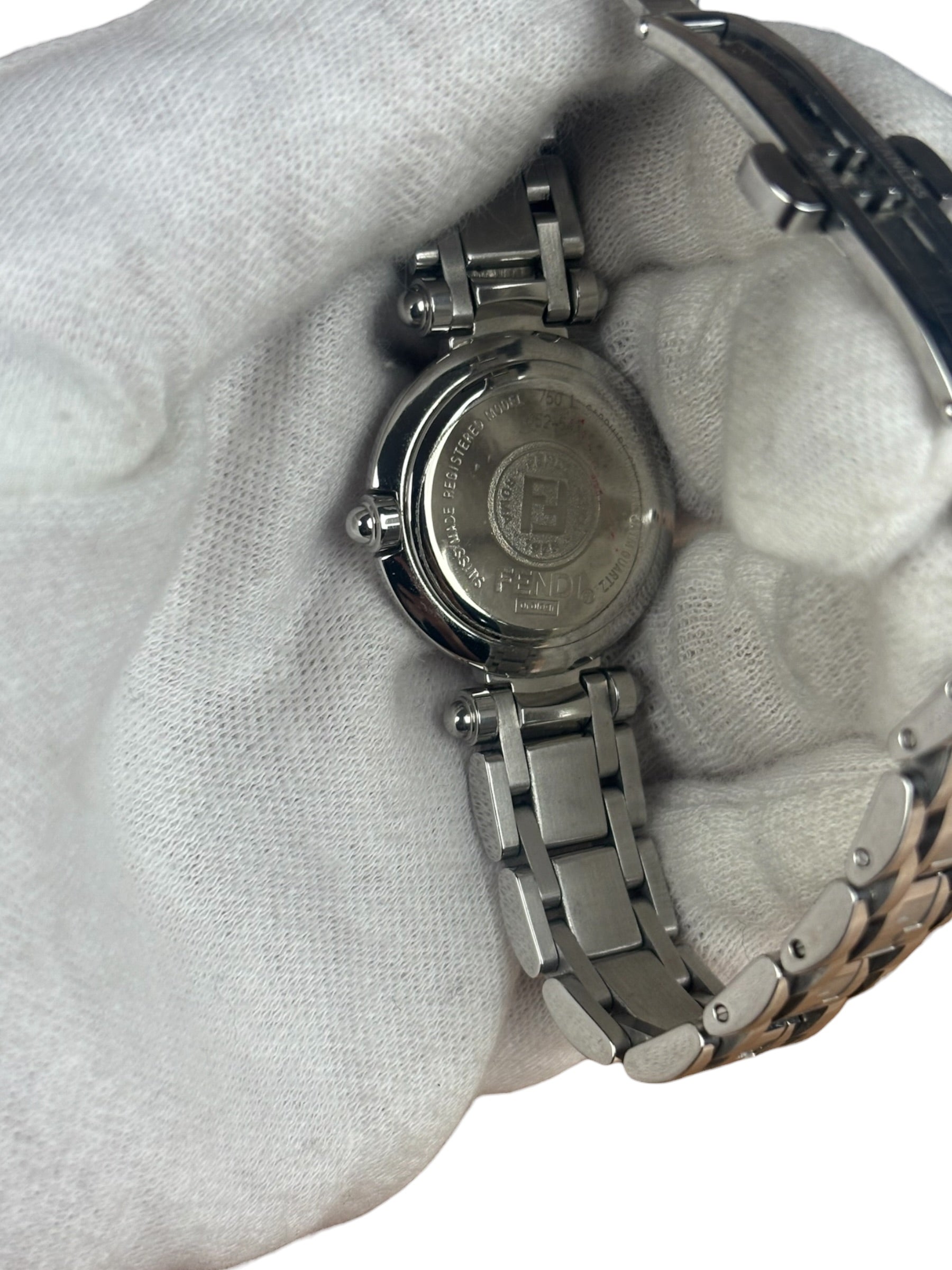 Fendi White Dial Stainless Steel Bracelet Wristwatch