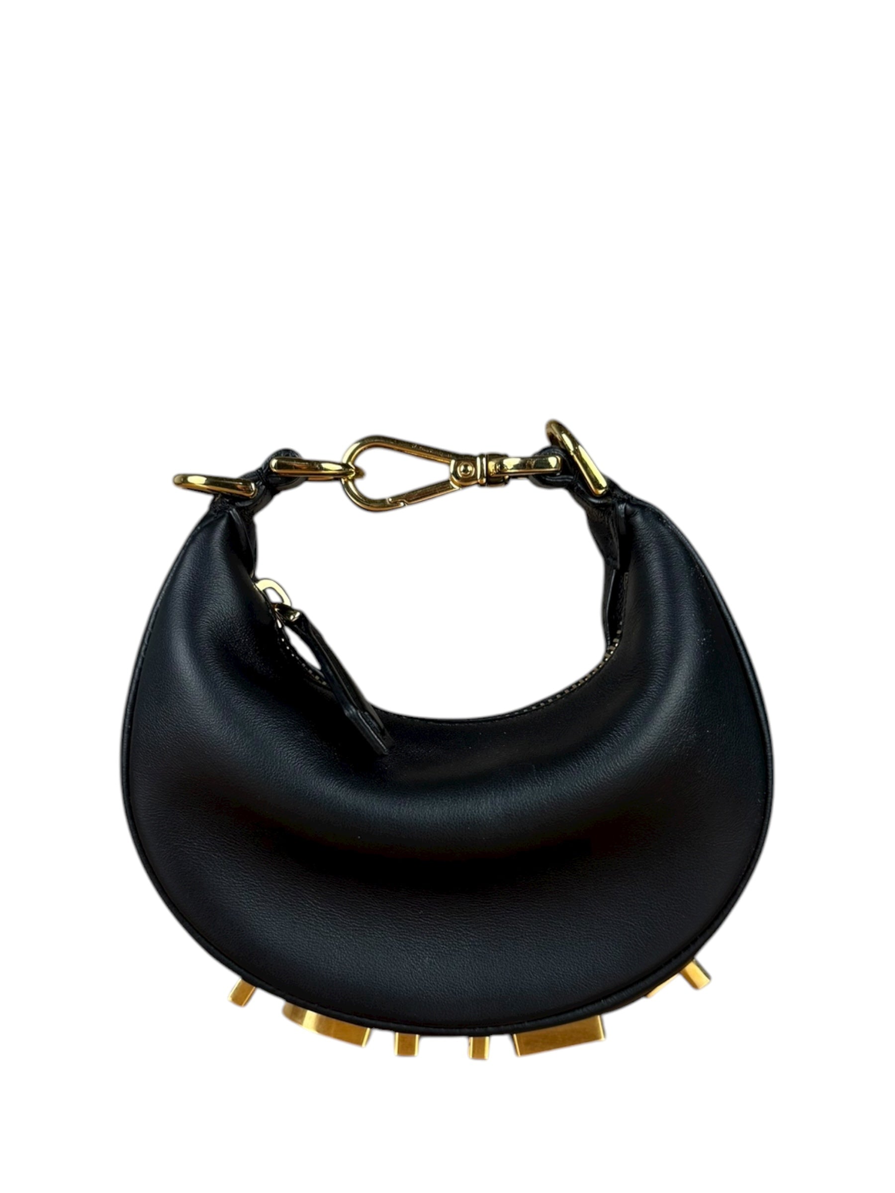 Fendi Fendigraphy Nano Black Leather Bag