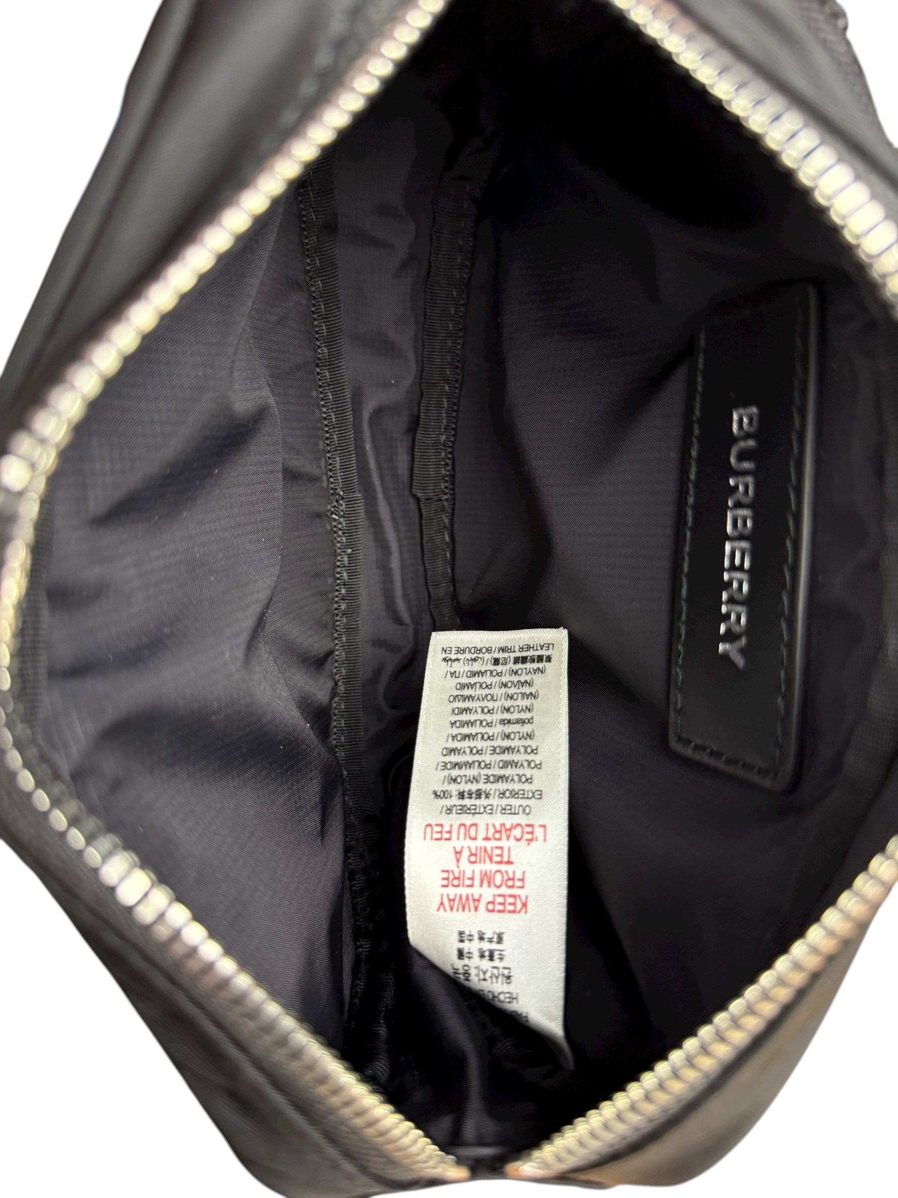 Burberry Logo Print Nylon Cannon Bum Bag