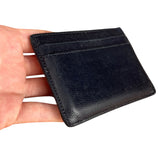 Yves Saint Laurent Leather Cardholder Navy Blue