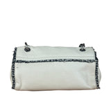 Chanel White Leather Mini Flap Shoulder Bag 1992