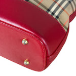 Burberry Brown/Beige House Haymarked Shoulder Bag