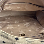MCM Beige Leather Monogram Medium Stark Backpack