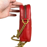 Gucci GG Marmont Vertical Phone Crossbody Bag Red