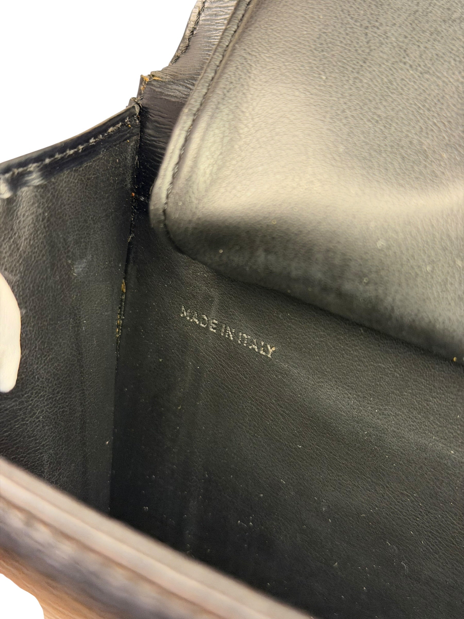Christian Dior Black Leather Flap Bag Replacement Chain