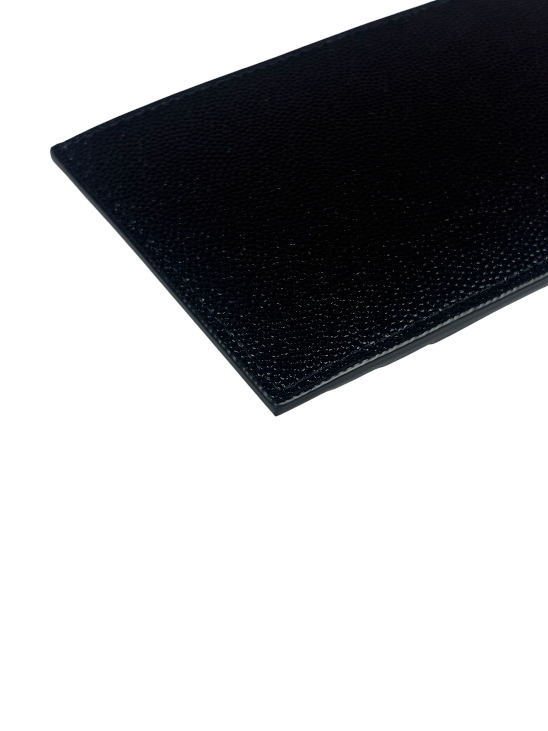 Yves Saint Laurent Black Leather Card Holder