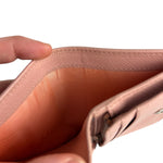 Prada Pink Saffiano Leather Compact Wallet
