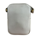 Gucci White Grained Sherry Leather Crossbody