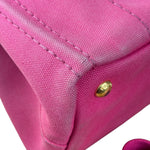 Prada Pink Canapa Canvas Handbag