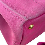 Prada Pink Canapa Canvas Handbag