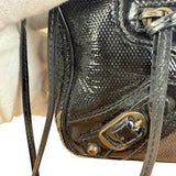 Balenciaga Black Leather Classic City Shoulder Bag