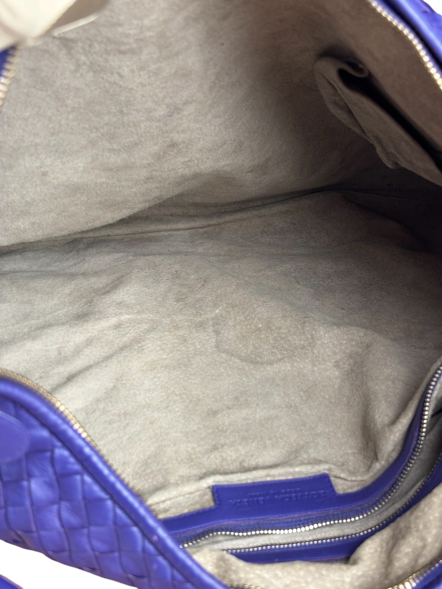 Bottega Veneta Purple Intrecciato Hobo Bag