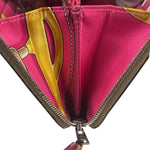 Hermes Taupe Epsom Leather Silk'In Long Wallet 2009