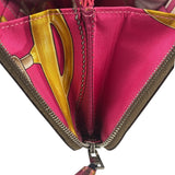 Hermes Taupe Epsom Leather Silk'In Long Wallet 2009
