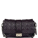 Christian Dior Purple Quilted Leather Flap Bag