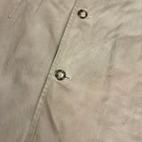 Prada Khaki Button Down Jacket Leather Lining