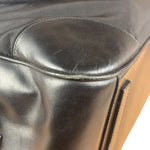 Prada Black Leather Tessuto Nylon Bowler Bag