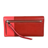 Loewe Red/Pink Leather Trifold Long Wallet