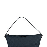 Gucci Black Canvas GG Print Mini Boat Pochette