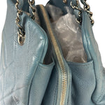Chanel Blue Caviar Quilted CC Timeless Soft Shopper Tote 2010