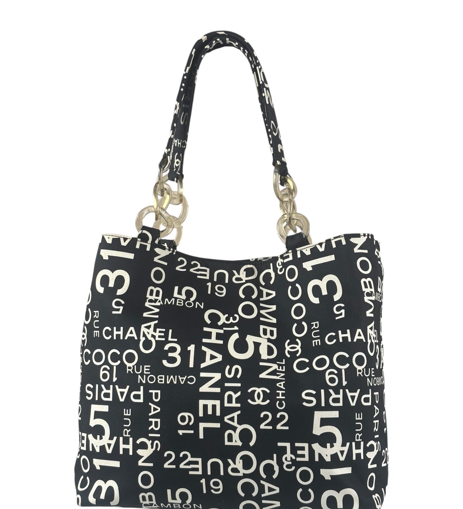 Chanel Cambon Canvas Beach Tote