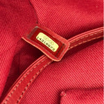 Chanel Red Quilted Leather Natural Beauty Chain Tote 2010