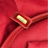 Chanel Red Quilted Leather Natural Beauty Chain Tote 2010