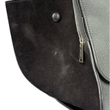 Celine Black Leather/Suede Trapeze Medium Handbag