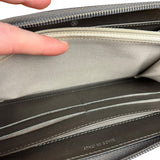 Chanel Caviar Leather Grey Zip Wallet