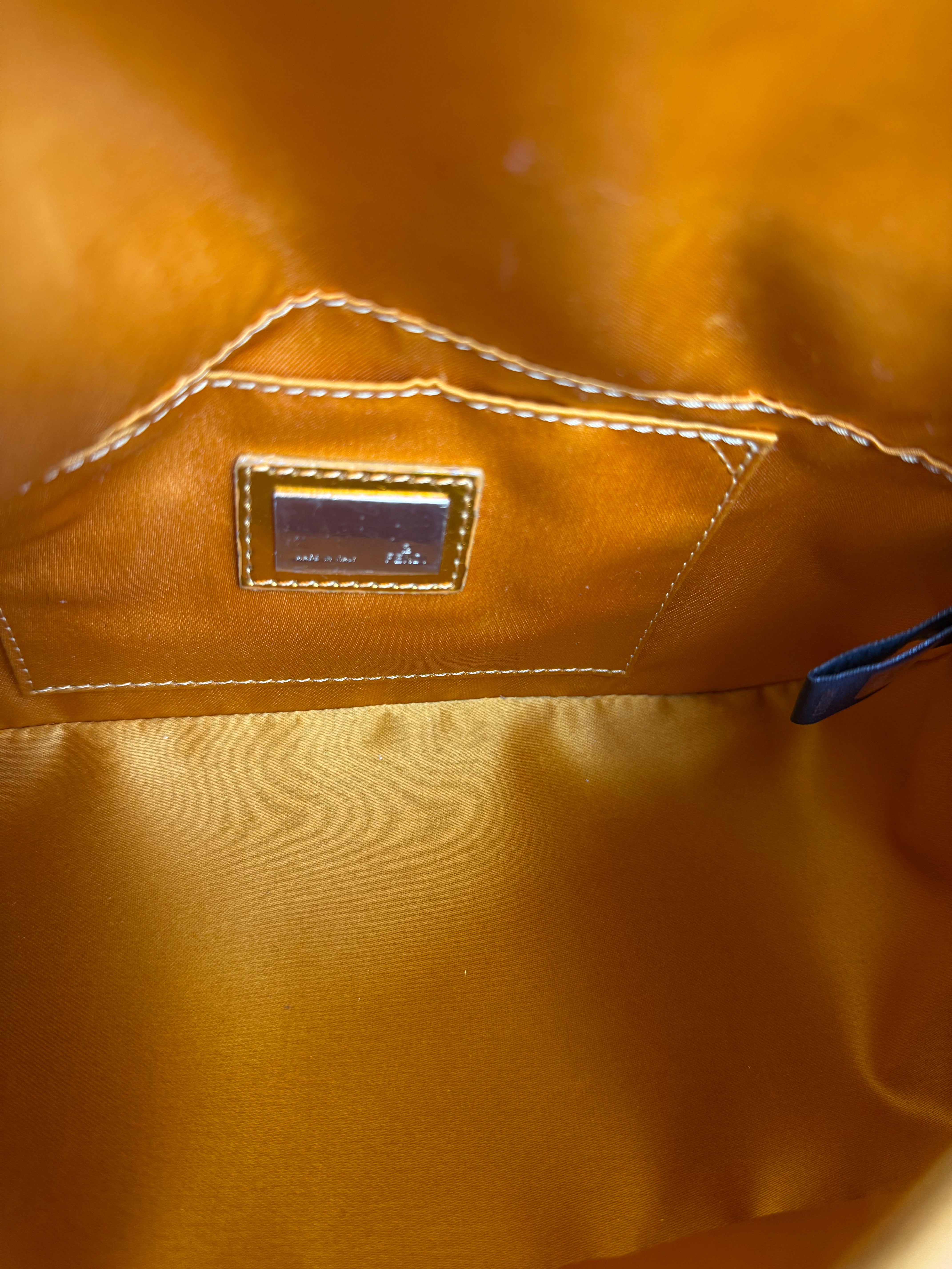 Fendi Metallic FF Mini Mamma Baguette