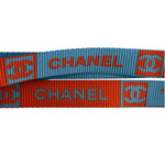 Chanel Coco Mark Nylon Strap Key Lanyard Blue