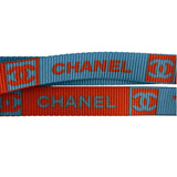 Chanel Coco Mark Nylon Strap Key Lanyard Blue