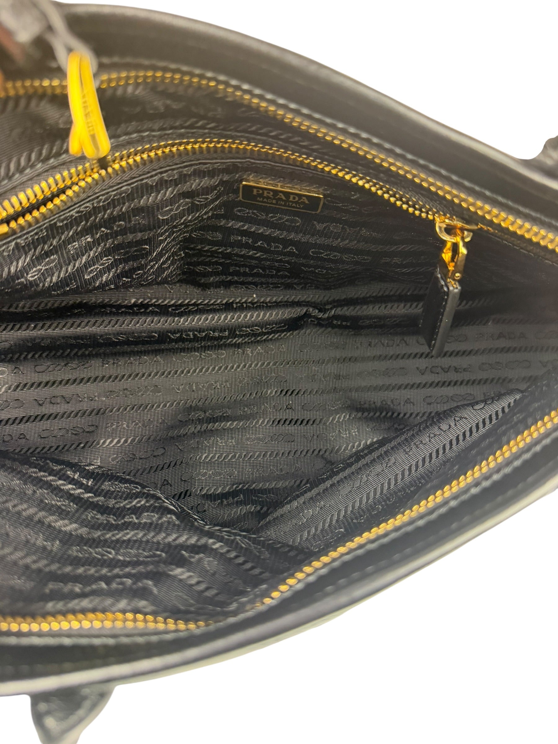 Prada Black Bonnie Calfskin Shoulder Bag