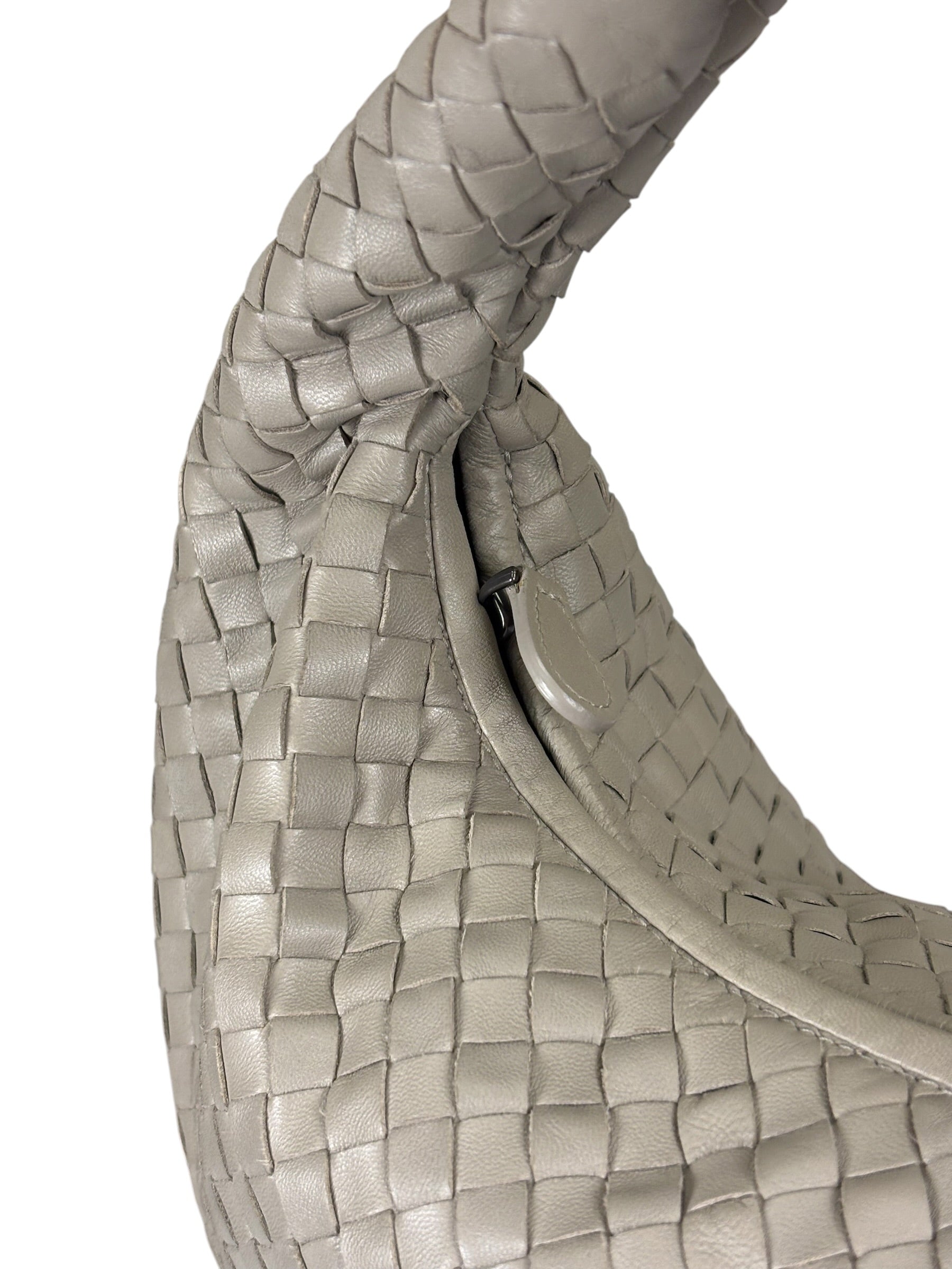 Bottega Veneta Grey Intrecciato Hobo Bag