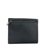 Loewe Muted Slate Blue Leather Monogram Debossed Anagram Wallet
