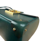 Gucci Green Padlock Bamboo Handle Handbag