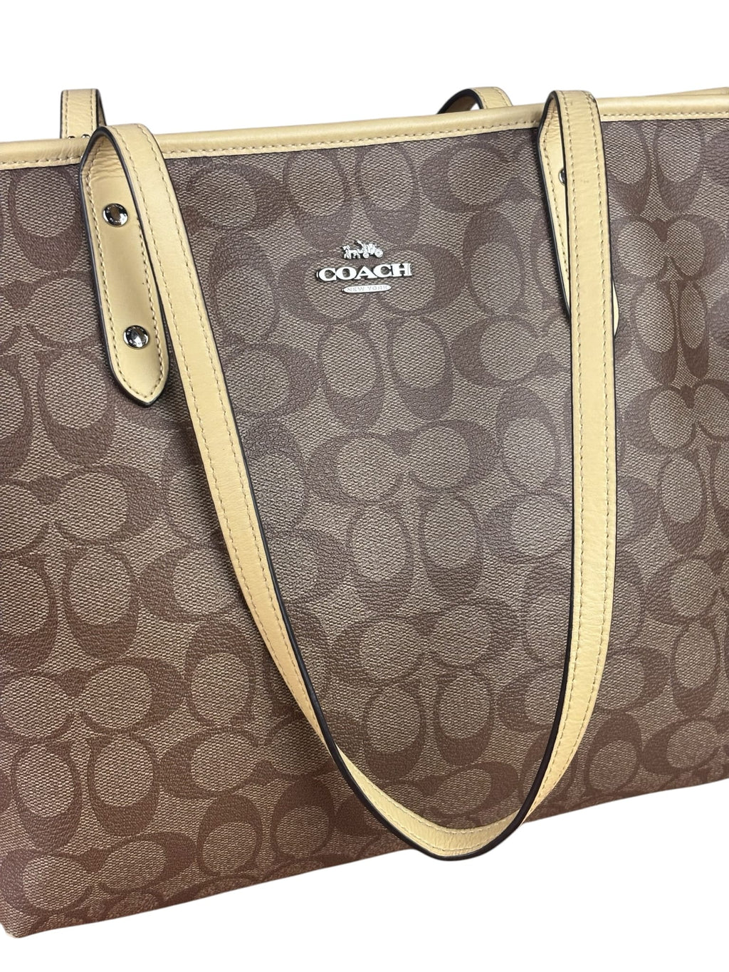 Coach Beige/Brown CC City Tote