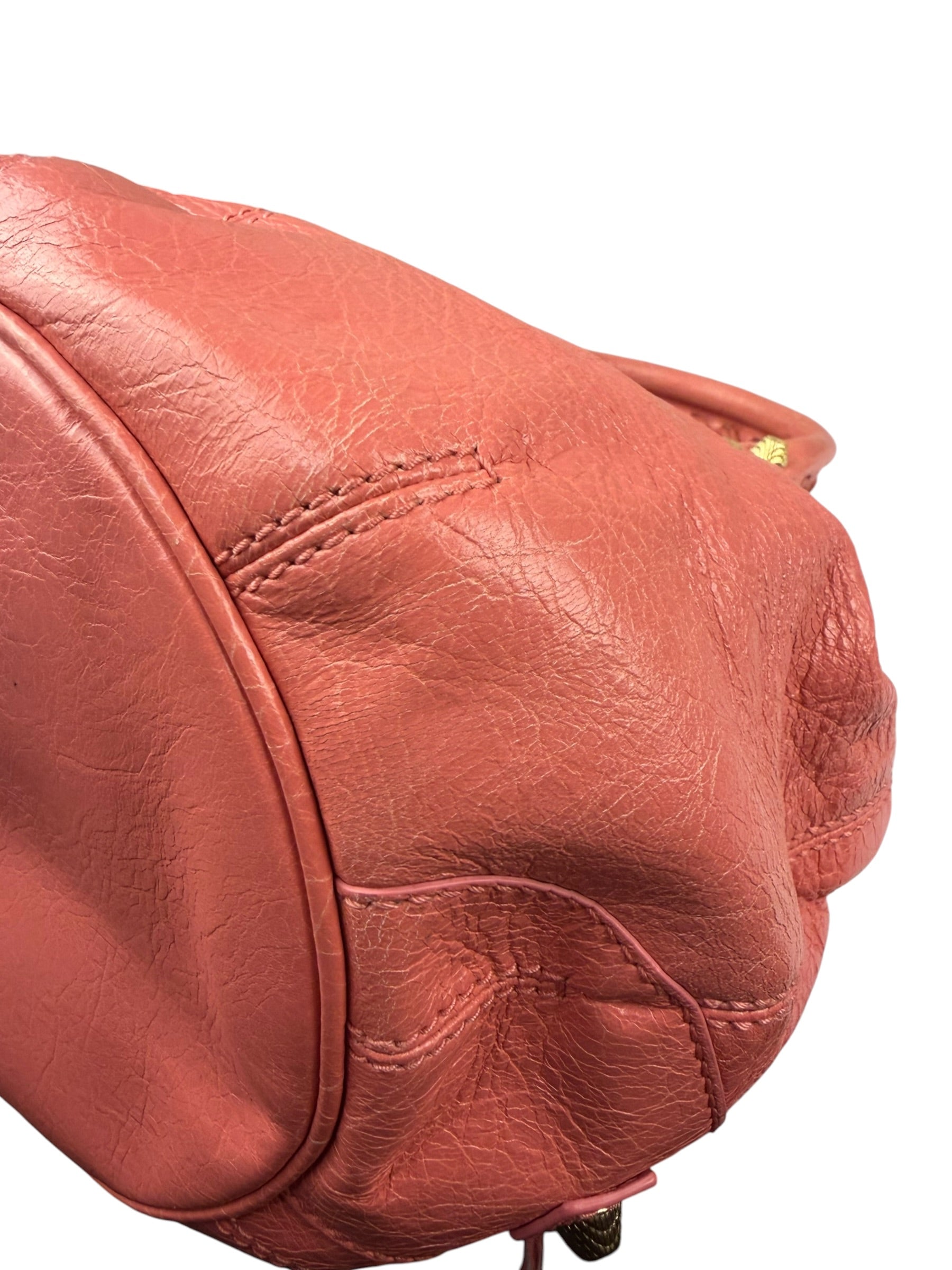 Balenciaga Pink Leather Agneau Small 21 Two-Way Bag