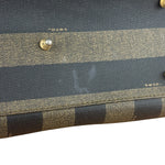 Fendi Vintage Pequin Stripped Mini Boston Bag