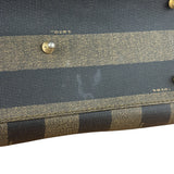 Fendi Vintage Pequin Stripped Mini Boston Bag