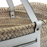 Versace Leather Trim Basket Bag