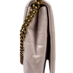 Chanel Light Lilac Calfskin Leather Quilted Flap Chain Bag