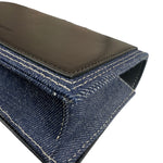 Alexander McQueen Denim Jeweled Knuckle Shoulder Bag