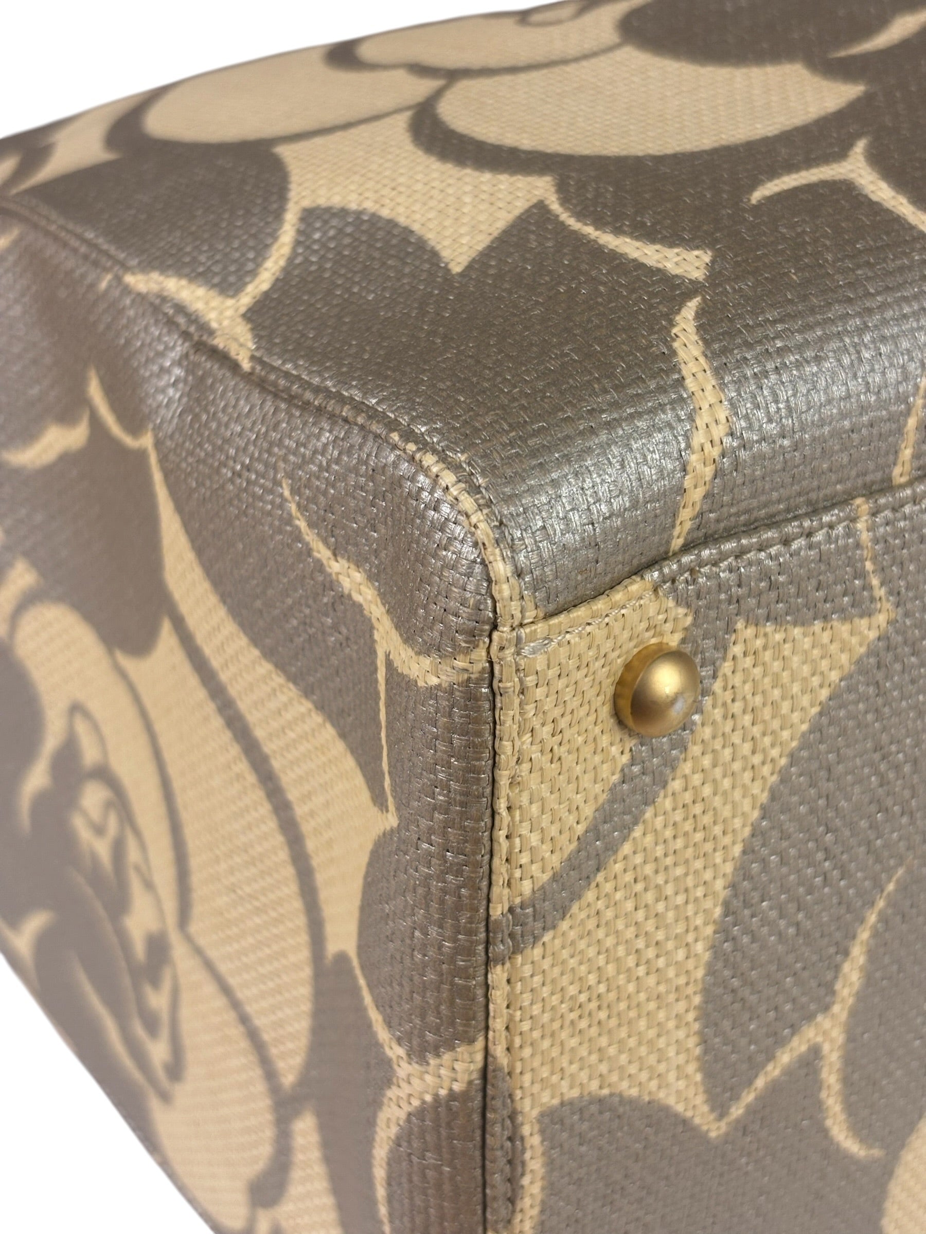 Chanel Camellia Raffia Tote 2004