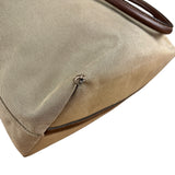 Prada Vintage Jacquard Logo Tote Brown