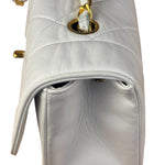 Chanel White Lambskin Diana Bijoux Flap 1992
