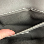 Chanel CC Silver Lambskin Quilted Boy Bag Red Stingray 2012