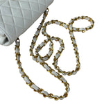 Chanel White Calfskin Square Mini Flap 1994