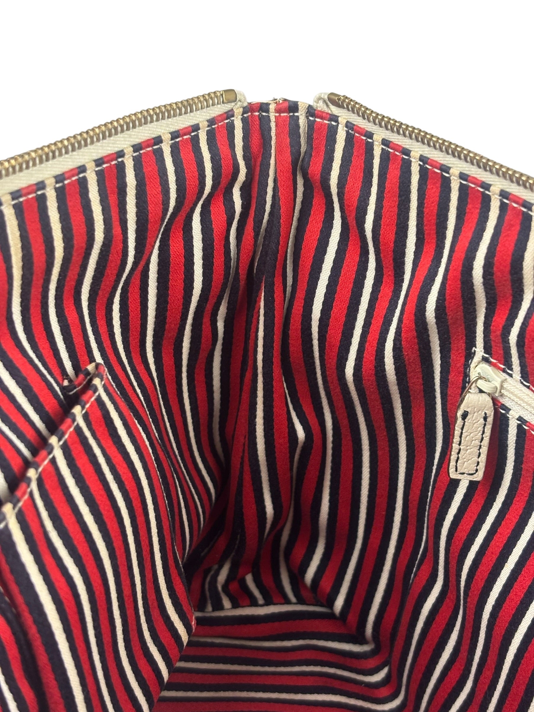 Gucci Western Logo Denim Abbey Zip Tote